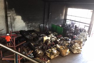 Factory Fire Clean Up and Contents Restoration
