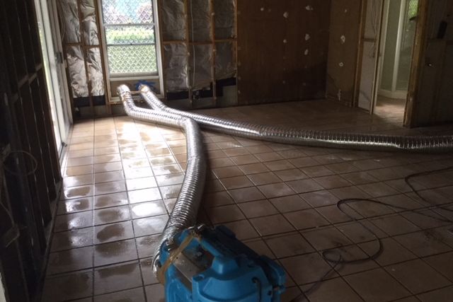 Floors Pressure washed Negative Air and Hepa Filtration
